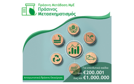 8η απόφαση Έγκρισης αποτελεσμάτων Αξιολόγησης «Πράσινος Μετασχηματισμός ΜμΕ»